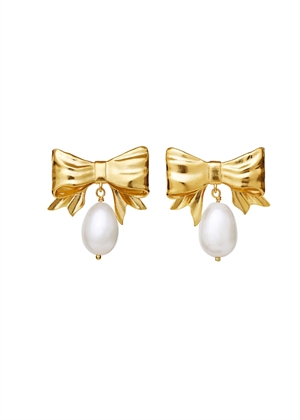 Diana earrings Forgyldt Maanesten 